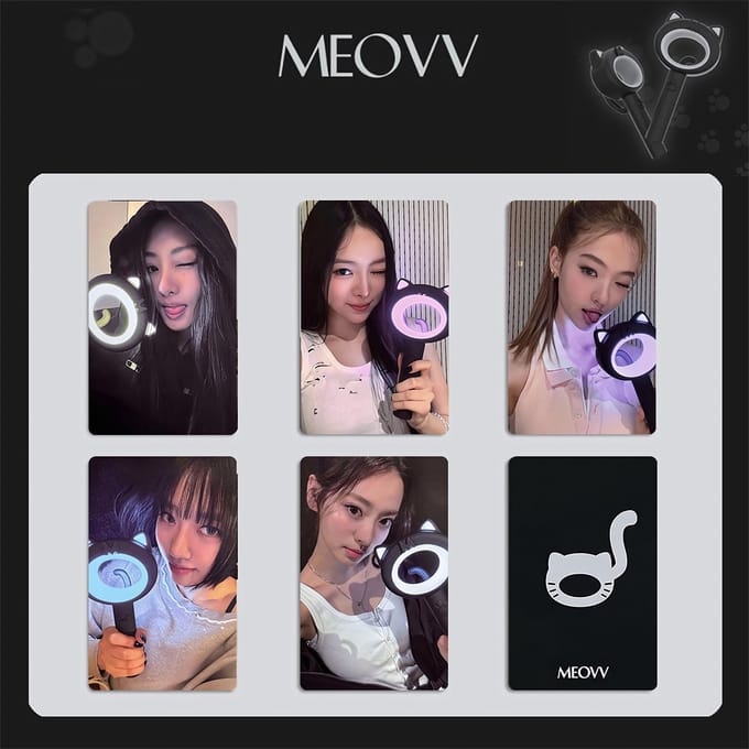 KPOP MEOVV Light Stick Photocard Double-sided variant 1 [Fotokaarten]