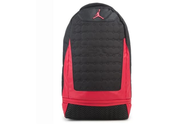 Jordan Polyester Basketbaltas Rugzak Unisex Bred Zwart Rood ONESIZE