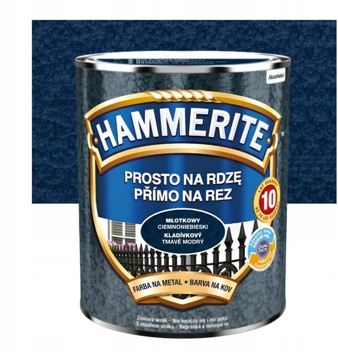 Hammerite Direct op roest hamer 0,7l, Donkerblauw