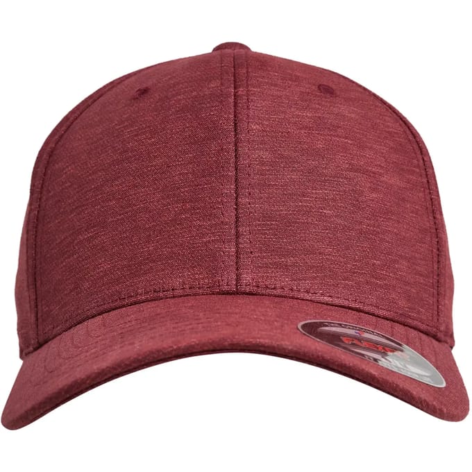 Urban Classics - Natural Melange Flexfit pet - S/M - Rood