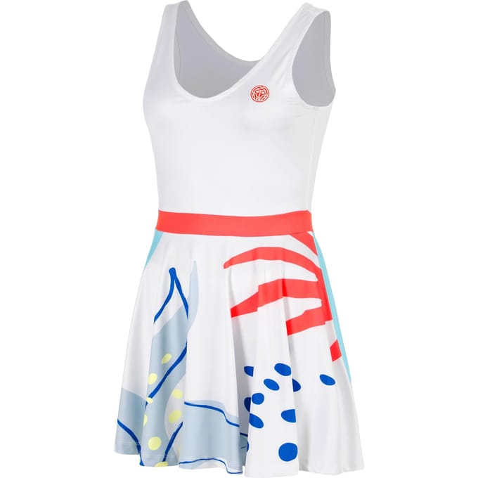 BIDI BADU Hey Laguna Jurk Dames-wit, veelkleurig