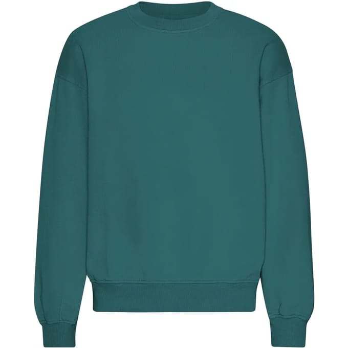 Oversized sweatshirt met ronde hals Colorful Standard Organic Ocean Green