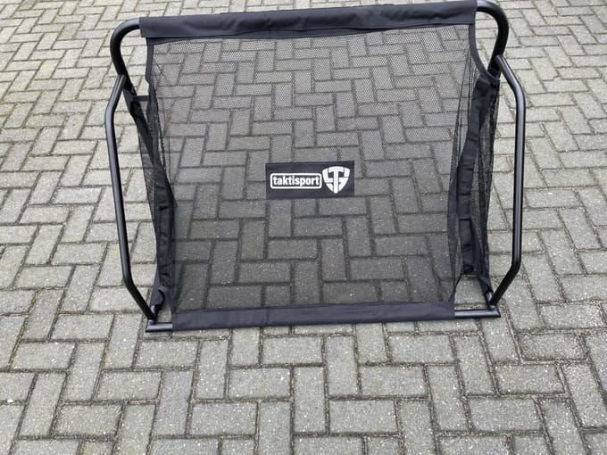 Voetbalgoal 120cm x 80cm staal met zwart net