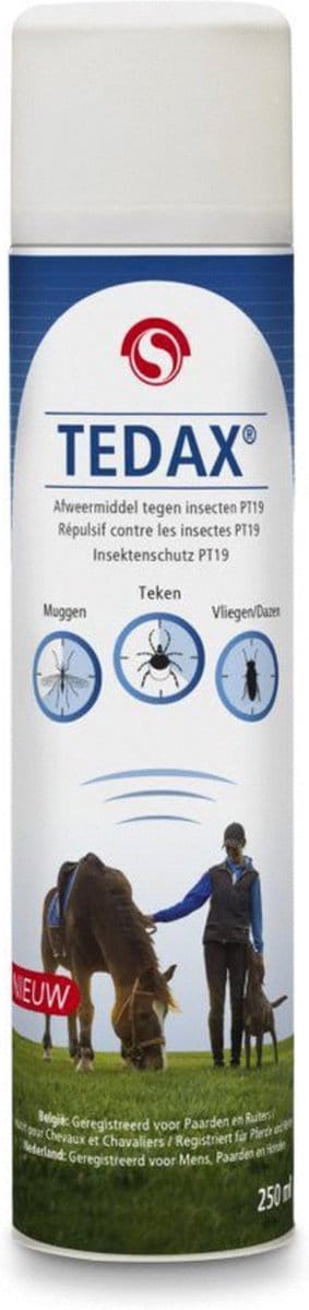 Tedax afweermiddel insecten voor paard / hond / mens (250 ML)