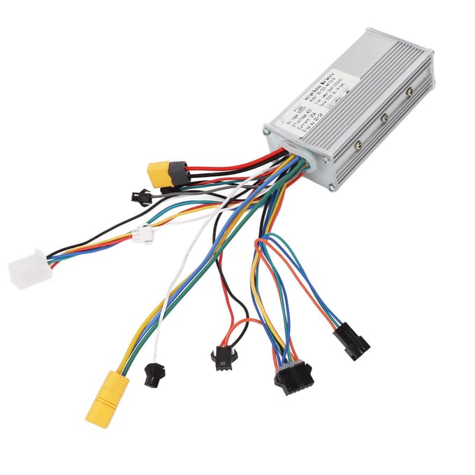 Contrôleur de moteur de vélo électrique 500 W 52 V en alliage d'aluminium, contrôle sensible pour scooter et vélo white