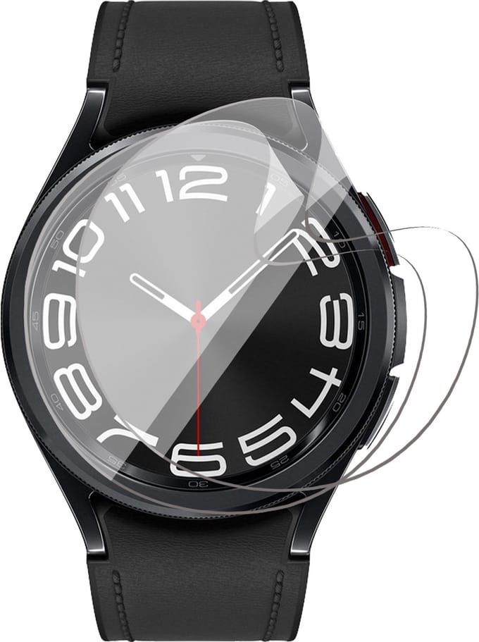 Screenprotector geschikt voor Samsung Galaxy Watch 6 Classic 43 mm - 2x FlexGuard Screen Protector