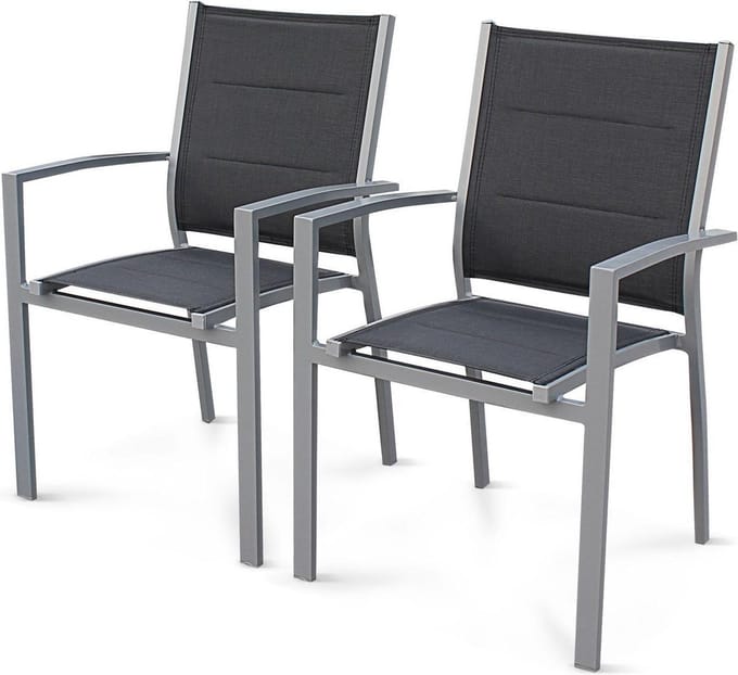 sweeek - Set aluminium tuin armstoelen - chicago