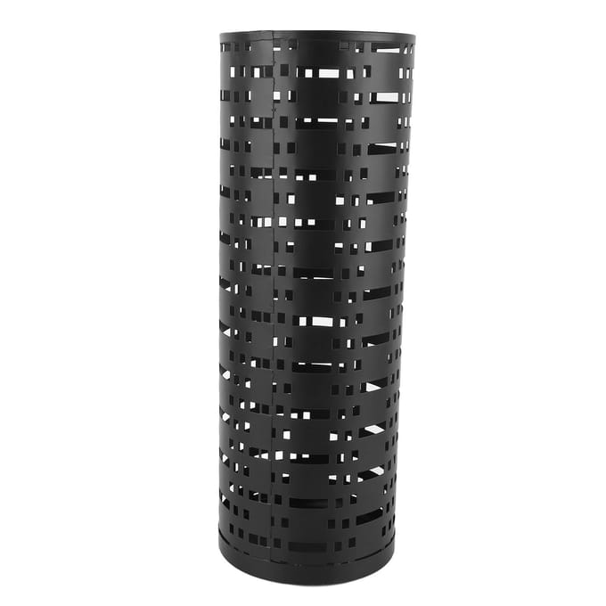 Parapluhouder Roestvrij Waterdicht Ruimtebesparend Modieus Hol Rond Metalen Paraplustandaard black