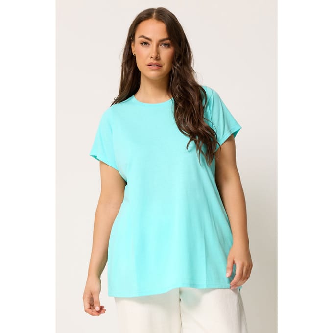 Yours Blauw Core Basic Tshirt Size 42
