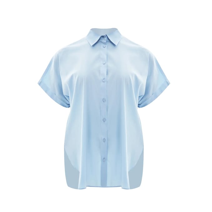 Popeline Blouse Dames Mat Fashion