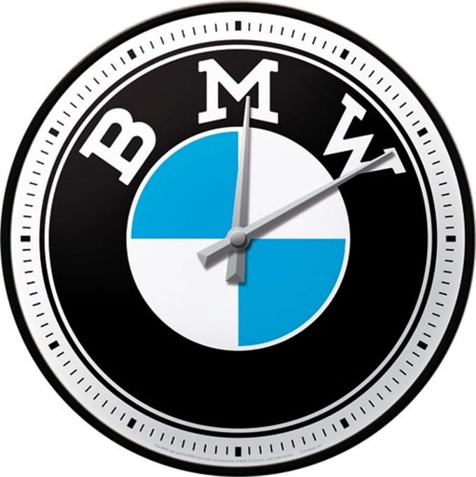 Wandklok BMW Logo