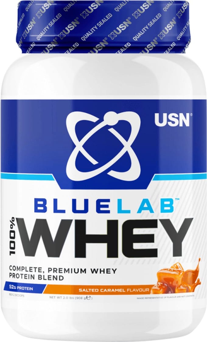 USN Blue Lab Whey (908g) Salted Caramel - Eiwitten - Wei-eiwit Mix