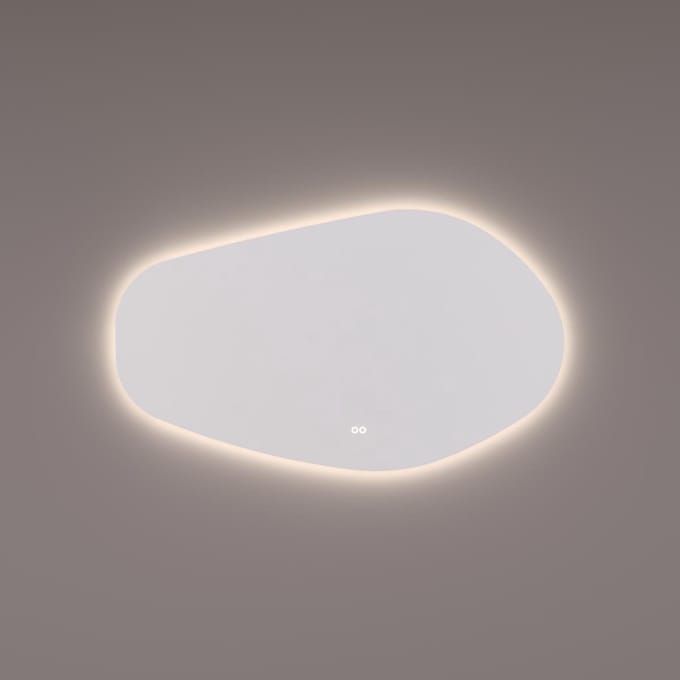 HIPP Design spiegel Organisch 140x75 cm - Indirecte LED Rondom + Spiegelverwarming + Kleurenwissel + Touch Dimmer