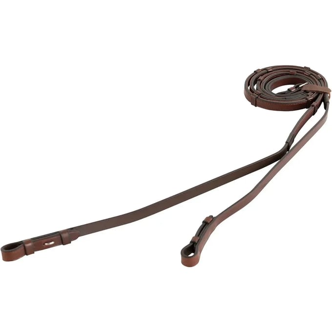 Antislip leren teugels voor paard met stoppertjes BR Equitation