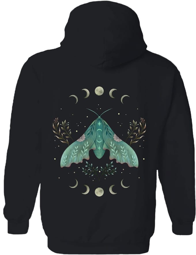 Mot Luna And Moth The Coloured House Hoodie M