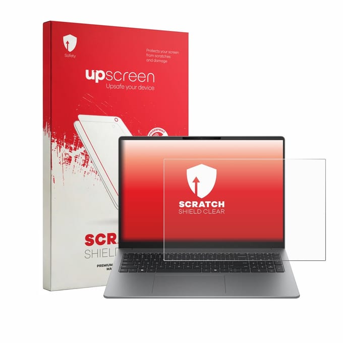 upscreen - Screenprotector voor HP 200 G2a 16" - Folie Beschermfolie transparant