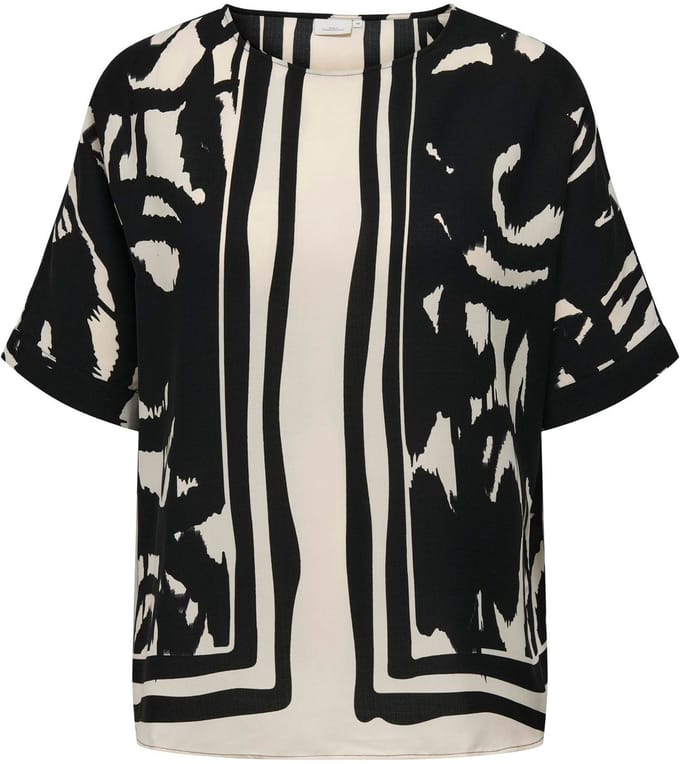 ONLY CARMAKOMA - CARNICON LIFE SS TOP AOP - Dames - Blouses