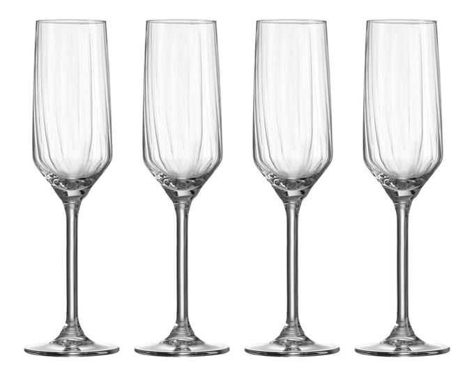 Ritzenhoff & Breker - Champagneglazen 'Jive' - 220 ml - set 4 stuks