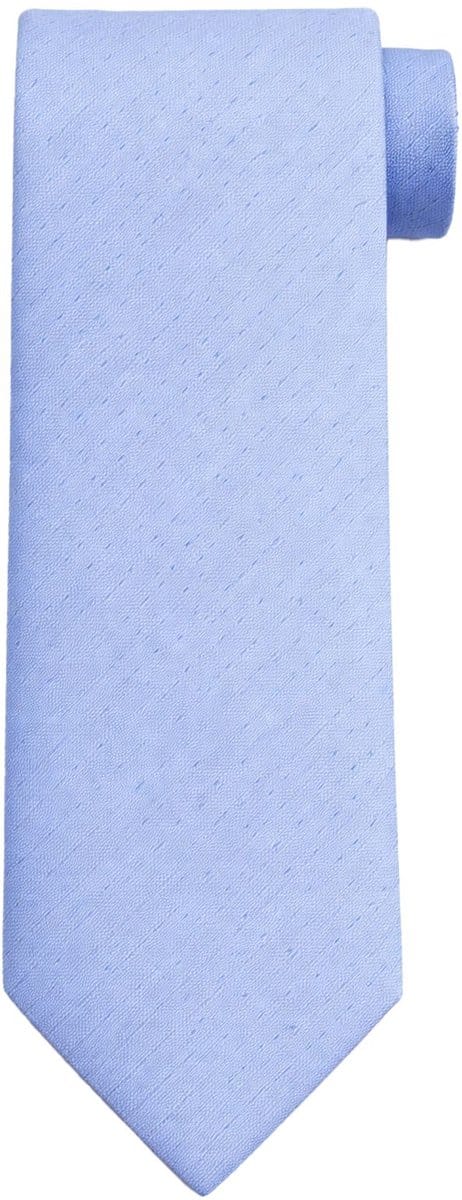 Suitable zijden stropdas Melange Lichtblauw - Melange - Heren das - Breedte: 7 cm -