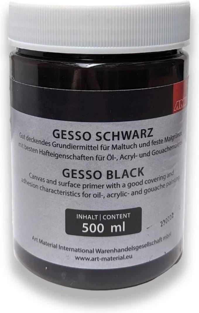 Gesso 500ml zwart
