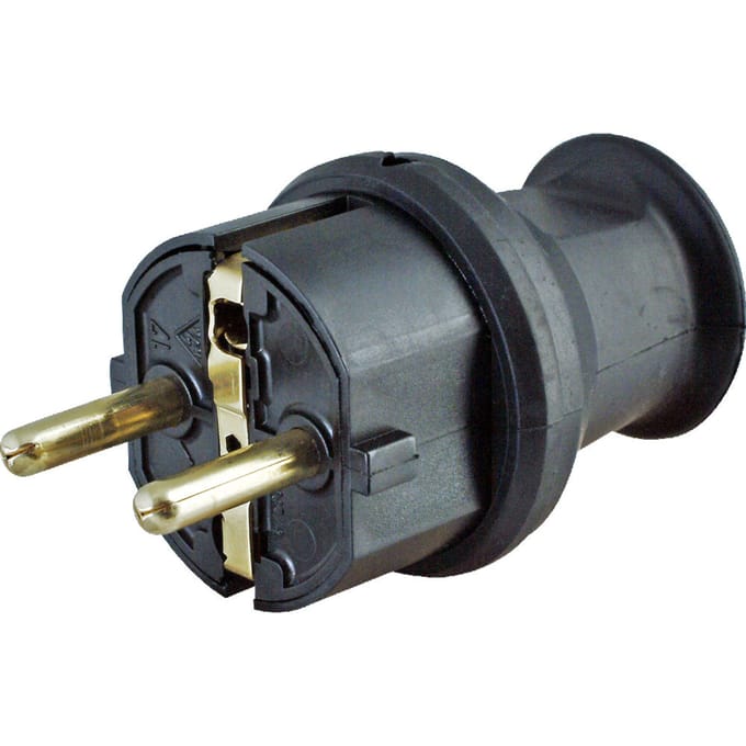 Kopp Geaarde Stekker Polyamide PVC Rubber Zwart - 1797.1600.5 [20 stuks]