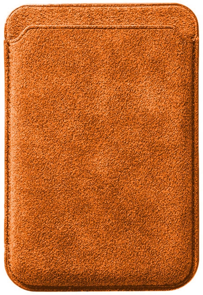 Alcanluxury Alcantara MagSafe wallet - Orange