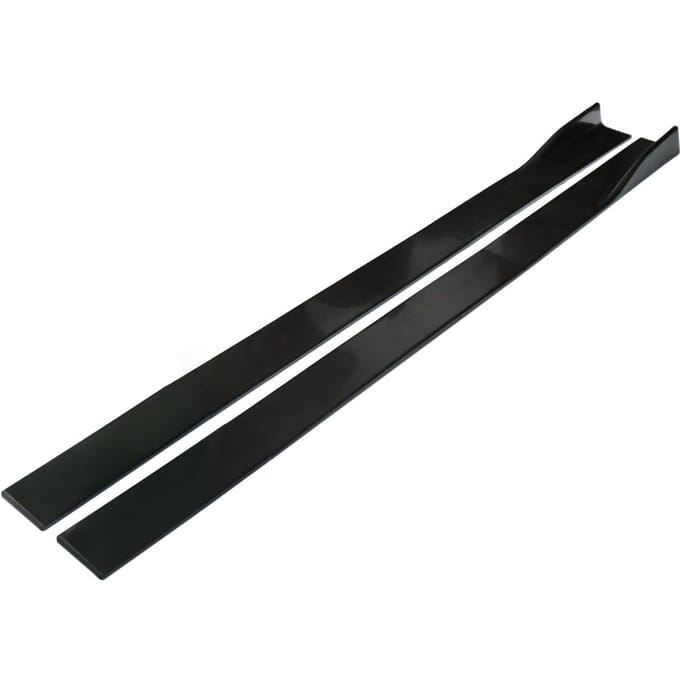 Auto Zijskirts Verlengstukken Rocker 2.2M Universele Splitters Diffuser Lippen Zijskirts Zwart zwart