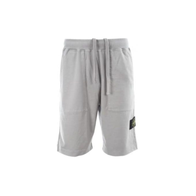 Shorts Décontractés Amples à Cordon Logo Stone Island Homme Gris 801563850-V0064 S gray