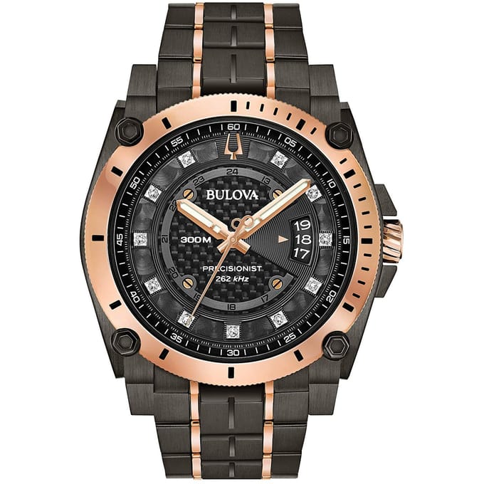 Bulova Precisionist 98D149 Horloge - Staal - Grijs - Ø 46 mm