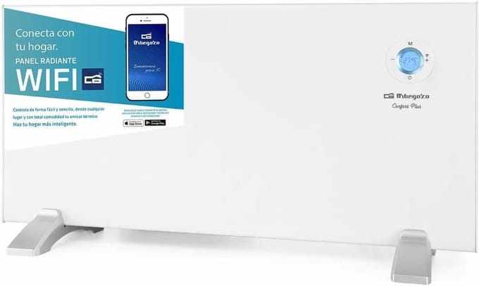 Digitaal Wifi Paneelverwarming 1500 W met LCD-display en Programmafunctie