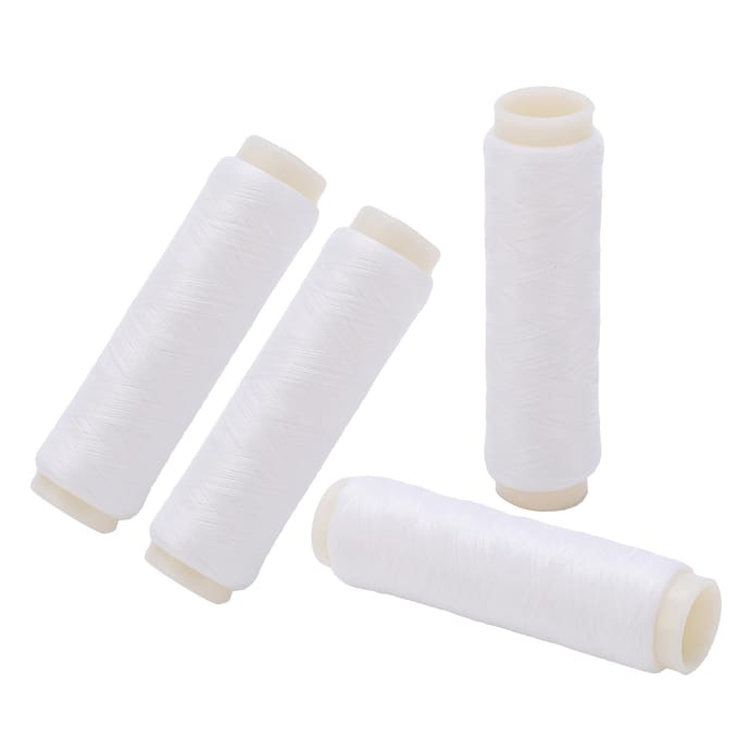 4 stuks 100/200m Onzichtbare Nylon Vissen Elastiek Lijn Hoge Elasticiteit VisaccessoiresNummer 5 white