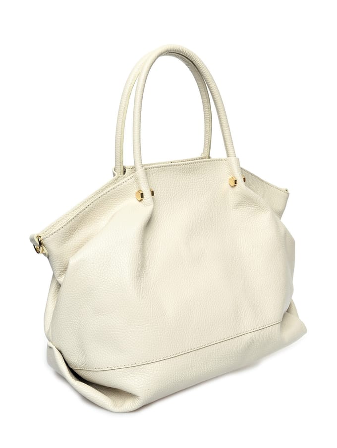 Isabella Rhea Beige Rundleer Tas