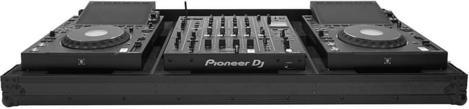 Flightcase 2x CDJ-3000 & 1x DJM-A9 - incl. laptop-plateau - Zwart Innox