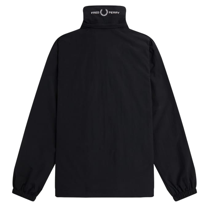 Fred Perry zwarte jas met patchzak en ritssluiting