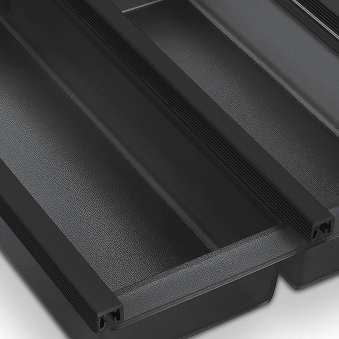Bestekbak voor Legrabox 600 mm - Translucent-anthraciet en Aluminium