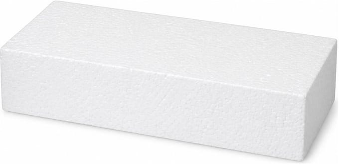Piepschuim vormen - rechthoek - 1x - 10 x 20 x 4 cm - styropor hobby / DIY vorm - basis knutselfiguren