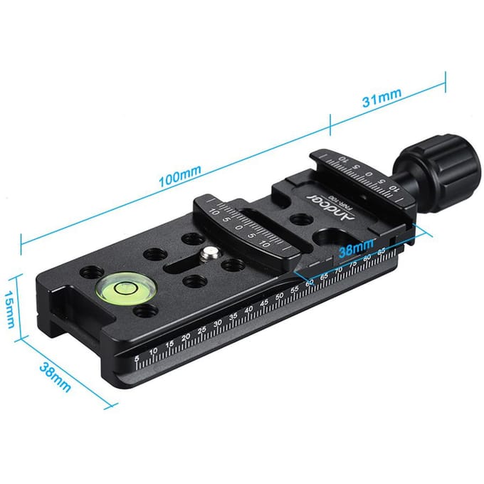 140 mm snelontgrendelingsplaathouder voor statief-monopod-balhoofdcamera 140mm black