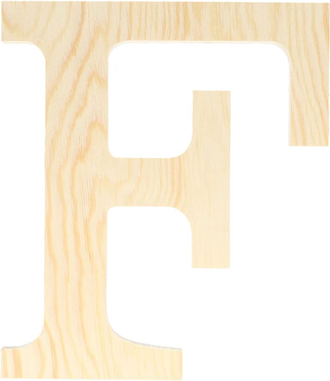 Artemio houten letter F 19 cm