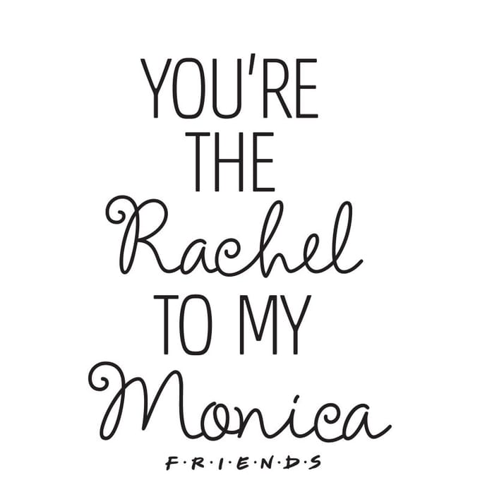 Friends You're The Rachel t-shirt - Wit - L