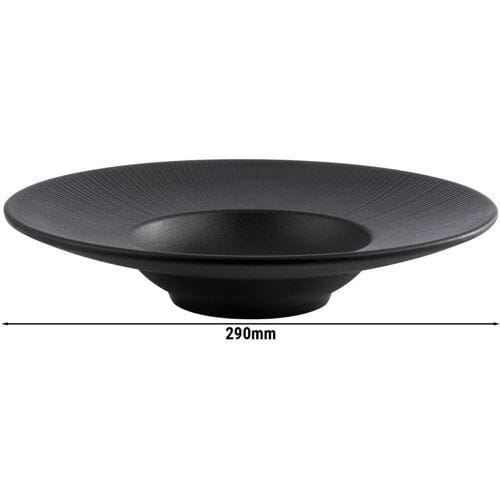 GGM Gastro (6 Stück) Teller - tief - NERO - Melamin - Ø 290mm