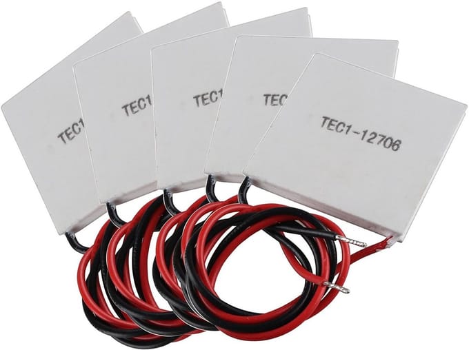 Koelmodule - Peltier element - Temperatuur regelen - Compact formaat - 5 stuks - Zilverkleurig