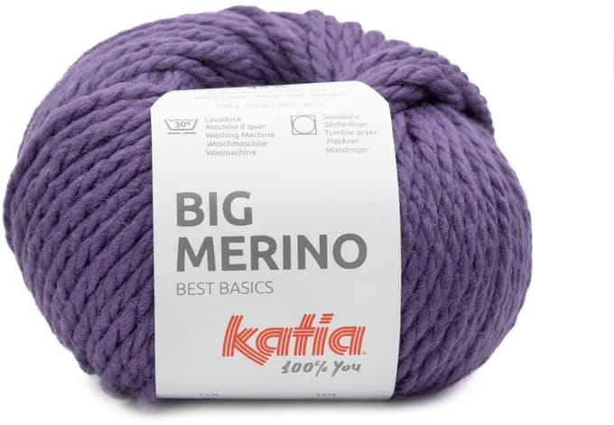 Katia Big Merino - 61 donker violet - Wol/Acryl Garen
