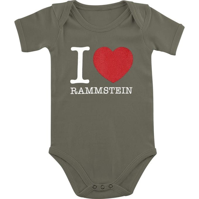 Rammstein Body voor babys - Kids - I Love Rammstein - voor Kinderen - kaki