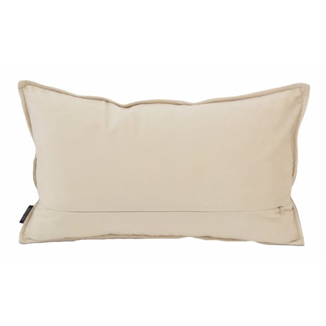 NOVÉE Sierkussen embossed beige | 30 x 50 cm | pu leder