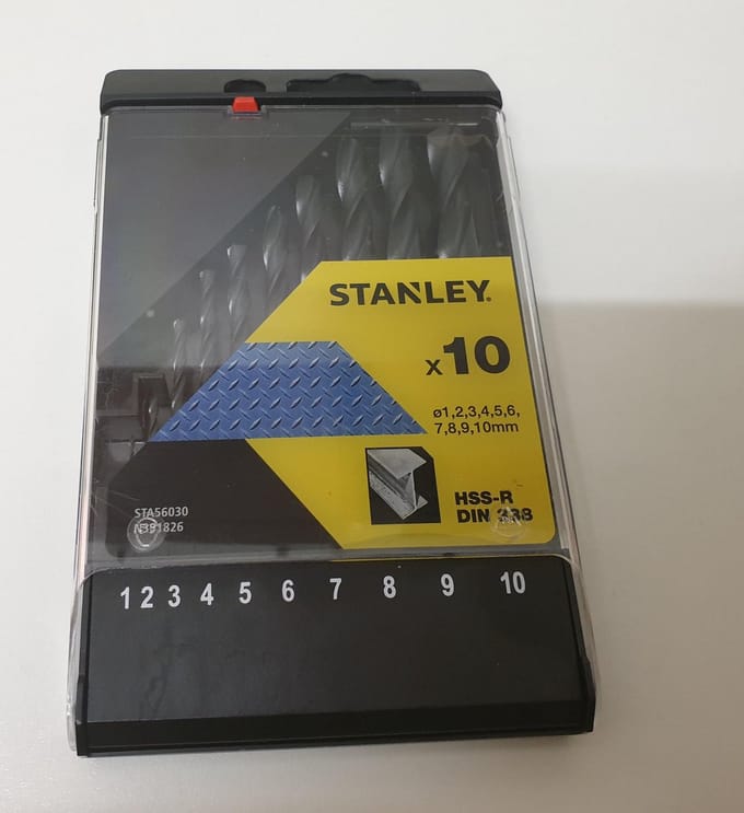 Stanley Hss-metaalboor Set - Diam. 1-10mm - 10 Stuks