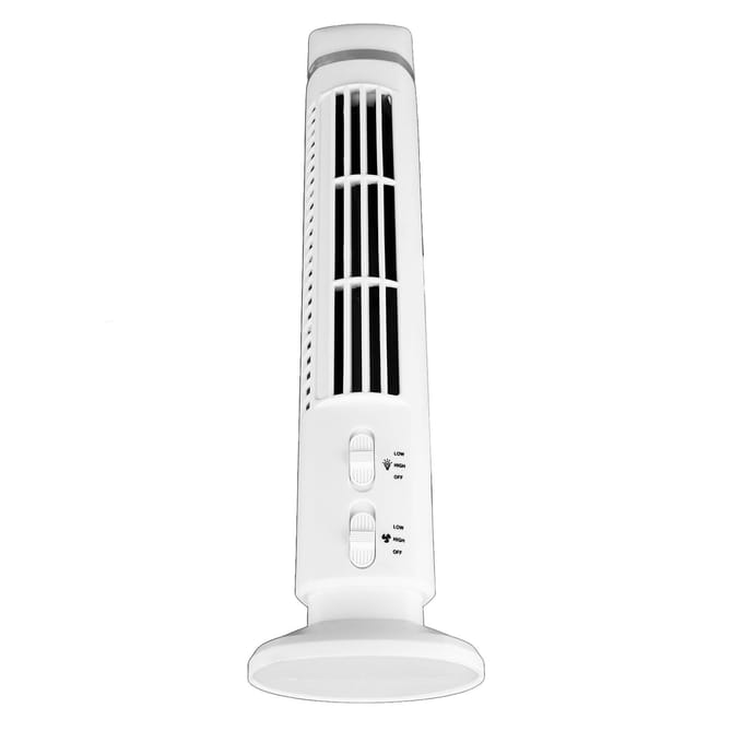 Bladeless Torenventilator Draagbare USB Bureauventilator met Licht voor Thuis Slaapkamer Kantoor