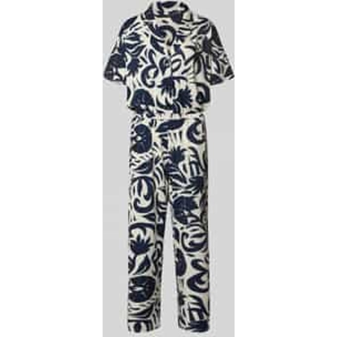 Jumpsuit met all-over bloemenmotief