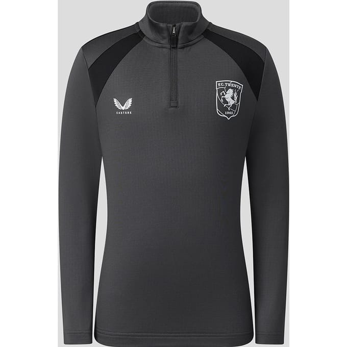 Fc Twente Training 26/27 Coaches Midlayer Top - Junior - Gunmetal