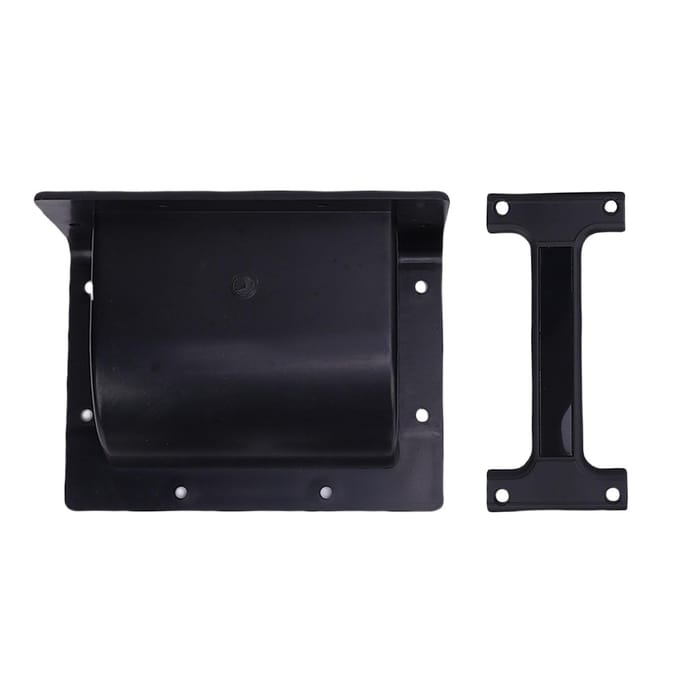2 STUKS Luidsprekerhandgreep Verdikt ABS Aluminiumlegering Heavy Duty Draag Grip voor Podiumluidsprekers Gereedschapskist black