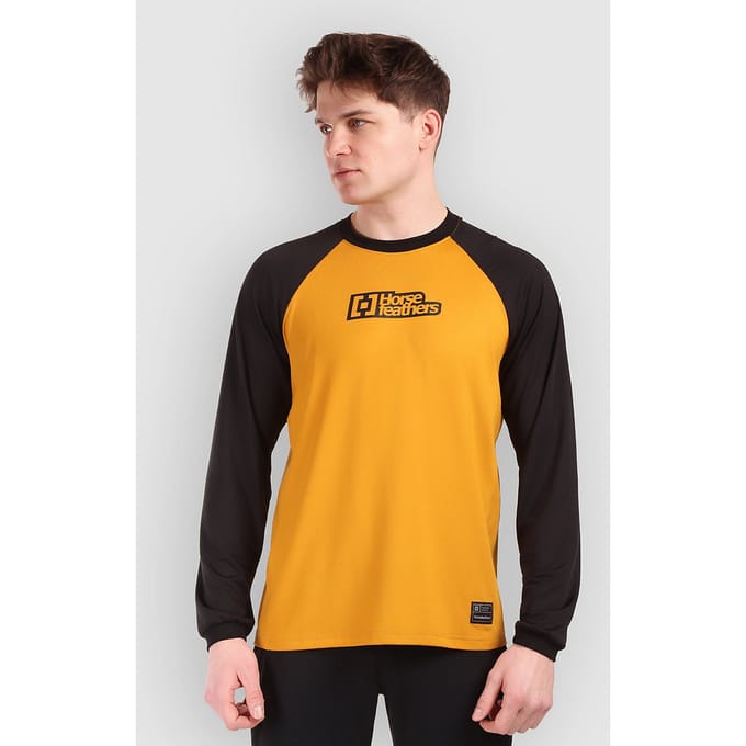 Horsefeathers Spike Ls Fietsshirt (zonnebloem/zwart) - L